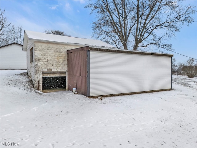 340 53rd St SW, Canton, OH 44706 - snow covered structure with an outbuilding