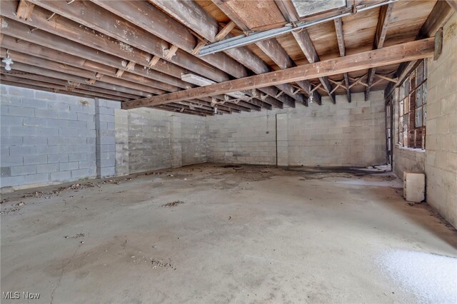 340 53rd St SW, Canton, OH 44706 - unfinished basement featuring concrete block wall