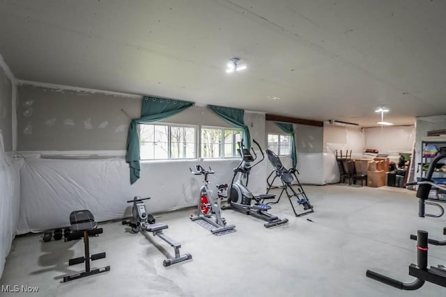 view of exercise room