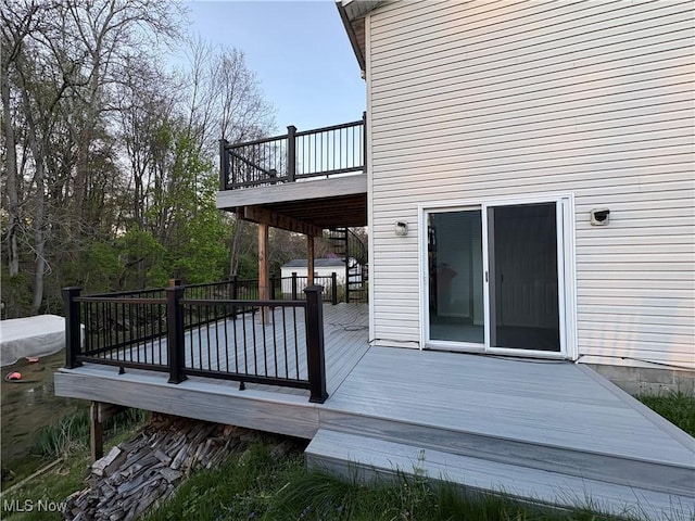 view of deck