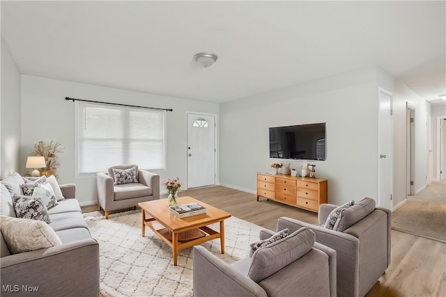 3568 Elmhurst Ct, Kent, OH 44240 - living room with baseboards and light wood finished floors