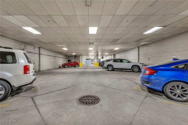 view of parking deck