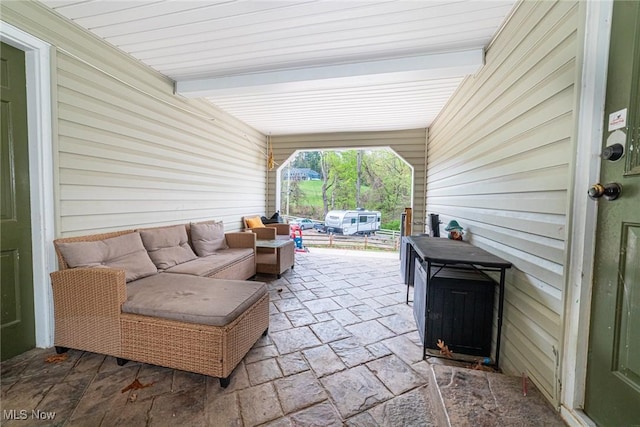1741 Cambridge Rd, Coshocton, OH 43812 - view of patio featuring an outdoor living space
