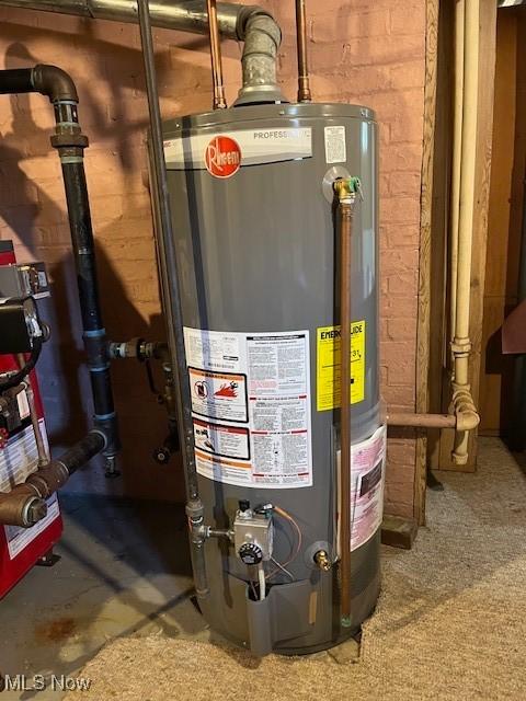 utilities with gas water heater