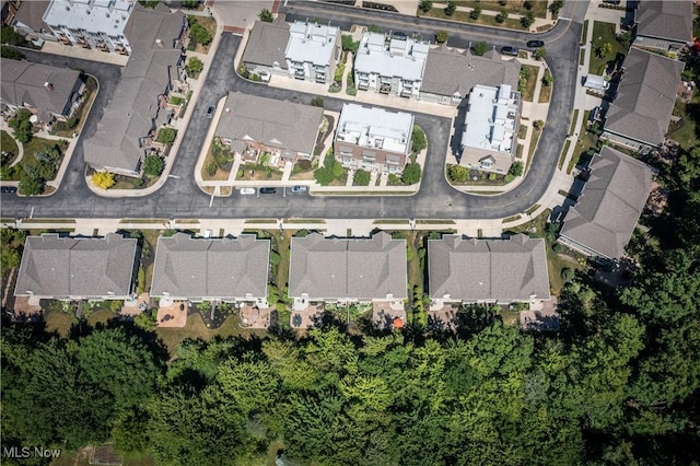 drone / aerial view featuring a residential view