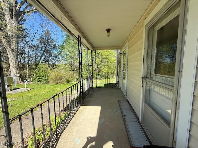 balcony with a porch