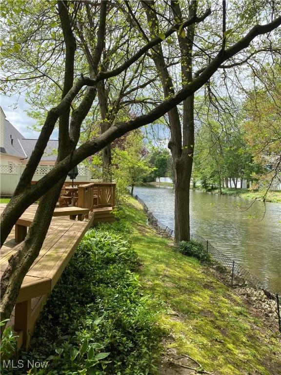 312 Chesapeake Cv, Painesville, OH 44077 - dock area with a deck with water view