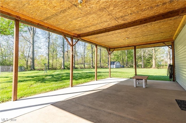 unfurnished sunroom featuring plenty of natural light