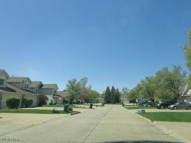 view of street featuring a residential view