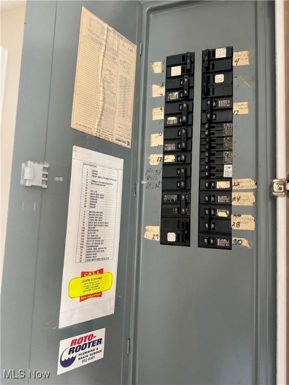 utility room with electric panel