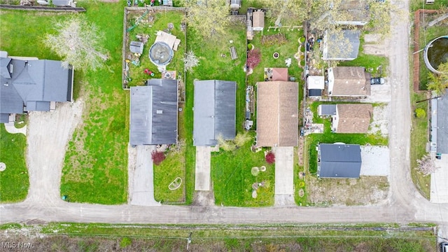 bird's eye view featuring a residential view
