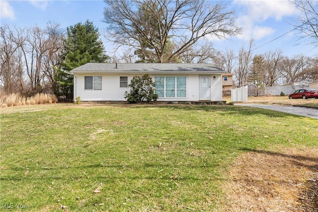 449 W Long Lake Blvd, Akron, OH 44319 - ranch-style house with fence and a front lawn