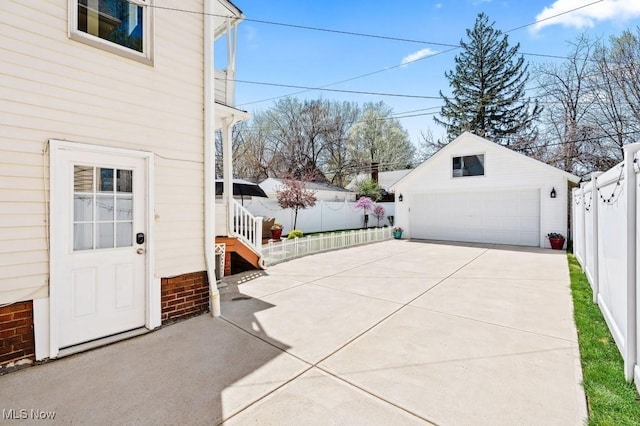 exterior space with fence