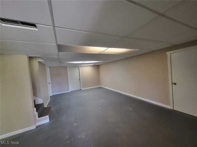 8995 Sarbaugh Rd, Norwich, OH 43767 - finished below grade area featuring baseboards
