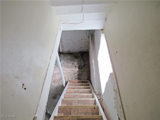 view of stairs