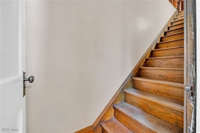 view of stairs