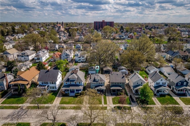 drone / aerial view featuring a residential view