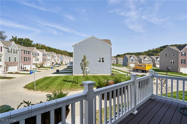 1662 N Eckert Ln, Akron, OH 44313 - wooden terrace with a residential view