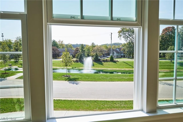 1662 N Eckert Ln, Akron, OH 44313 - doorway to outside featuring a wealth of natural light and a water view