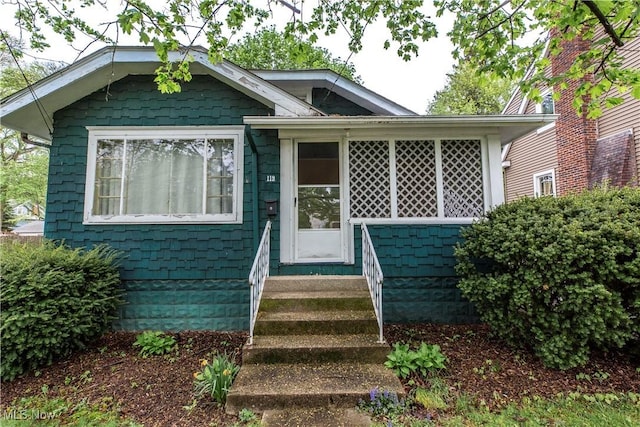 view of bungalow