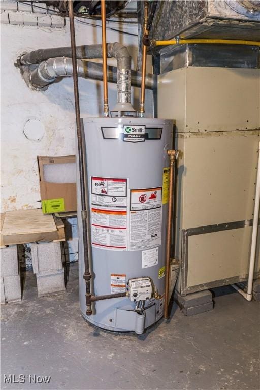 utilities featuring water heater