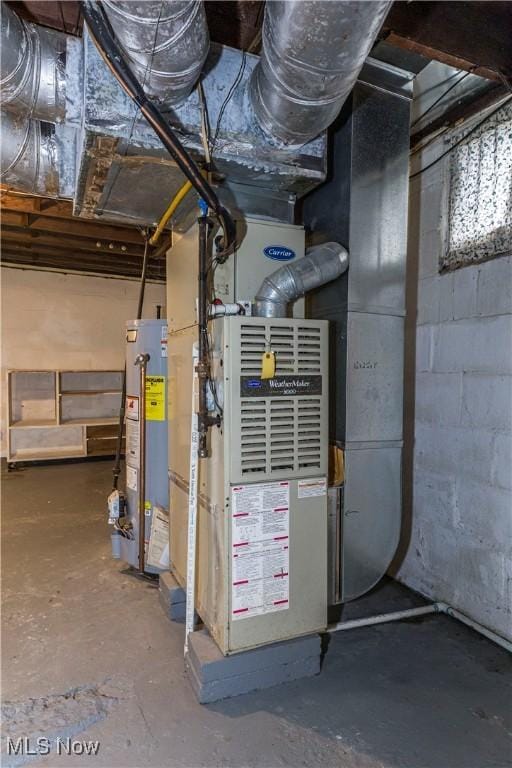 utilities featuring water heater