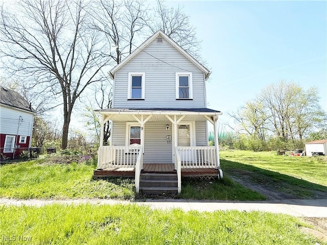 view of front of house featuring a porch