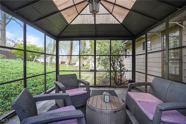 view of sunroom / solarium