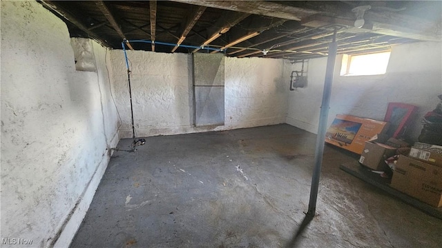 view of below grade area