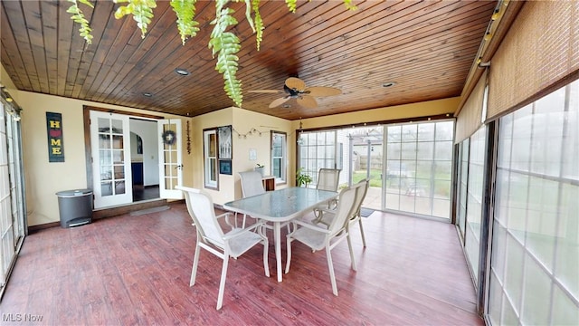 view of sunroom / solarium