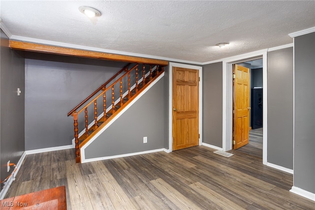 326 N Lyman St, Wadsworth, OH 44281 - finished below grade area with stairway, baseboards, and wood finished floors