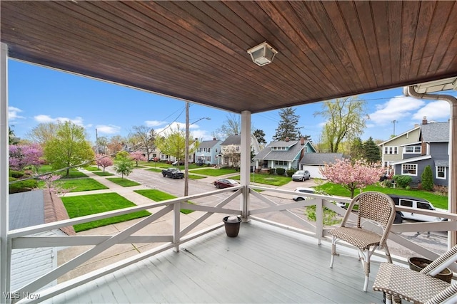 exterior space featuring a residential view