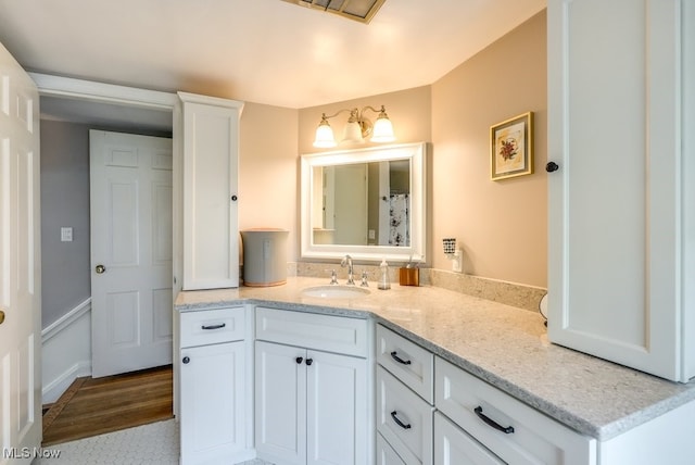 full bathroom with vanity