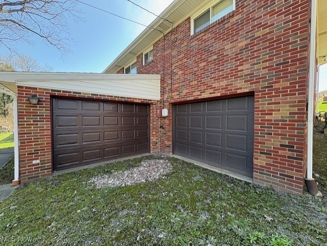 garage with driveway