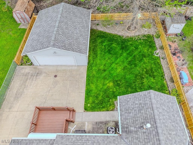 birds eye view of property