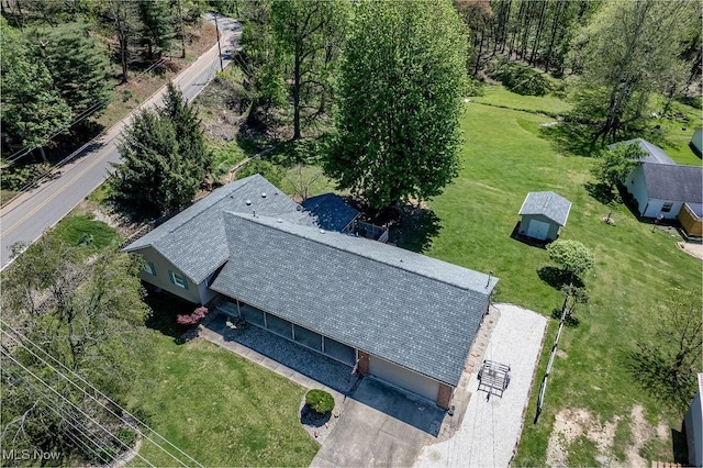 birds eye view of property