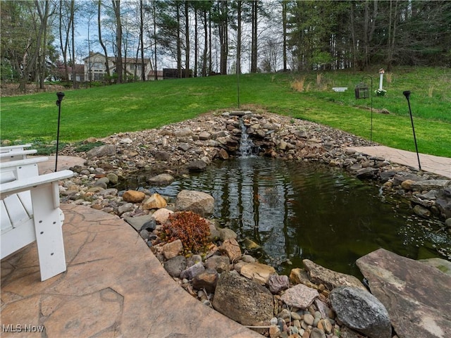 exterior space featuring a yard