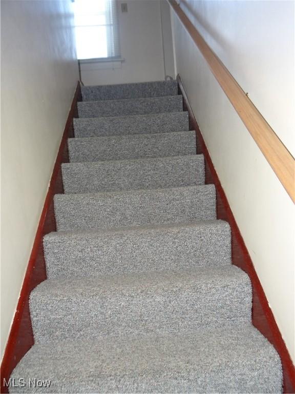 view of stairway