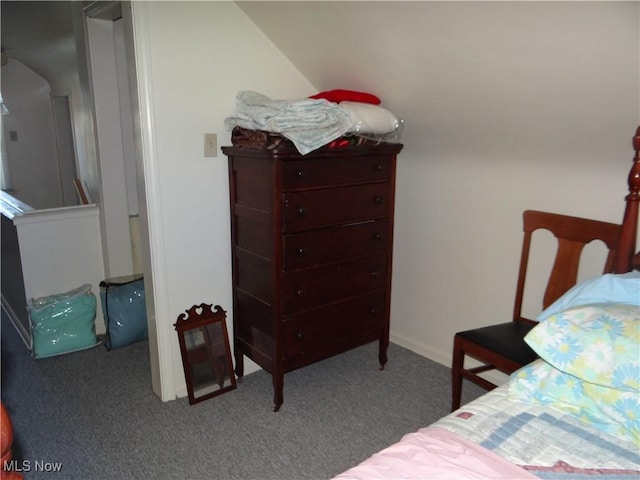 bedroom with carpet floors