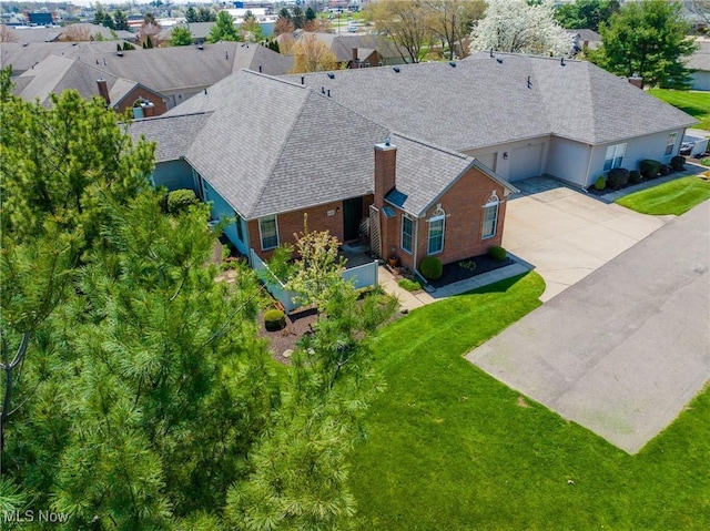 birds eye view of property