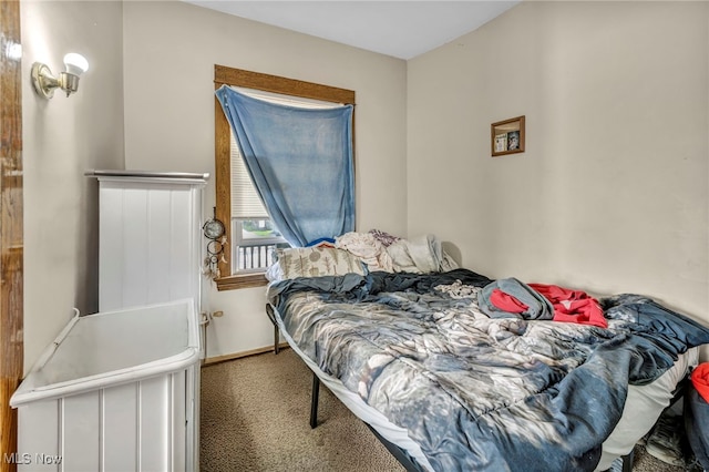 bedroom with carpet floors