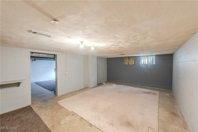 basement with visible vents