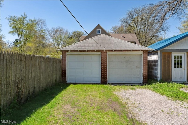 162 S Cedar St, Oberlin, OH 44074 - detached garage with fence