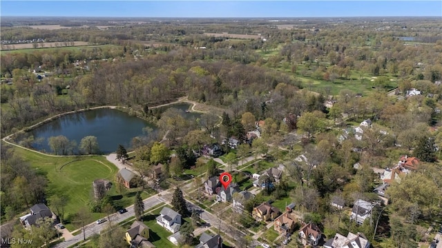 162 S Cedar St, Oberlin, OH 44074 - view of property location with a nearby body of water, a heavily wooded area, and nearby suburban area