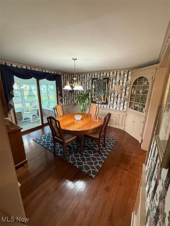 422 Glenwoods Ct, Boardman, OH 44512 - dining room with dark wood-type flooring