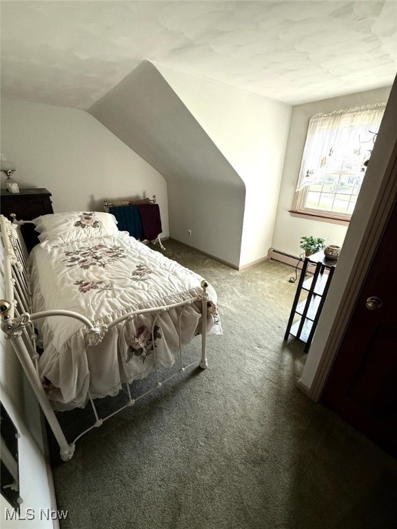 422 Glenwoods Ct, Boardman, OH 44512 - bedroom featuring carpet flooring and vaulted ceiling