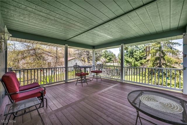 view of deck