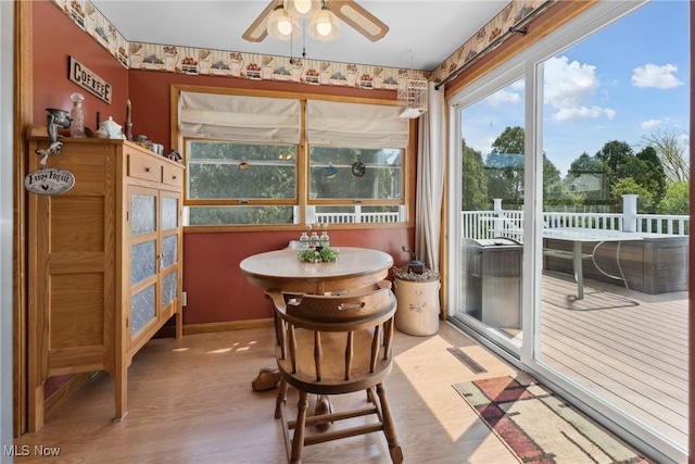 view of sunroom