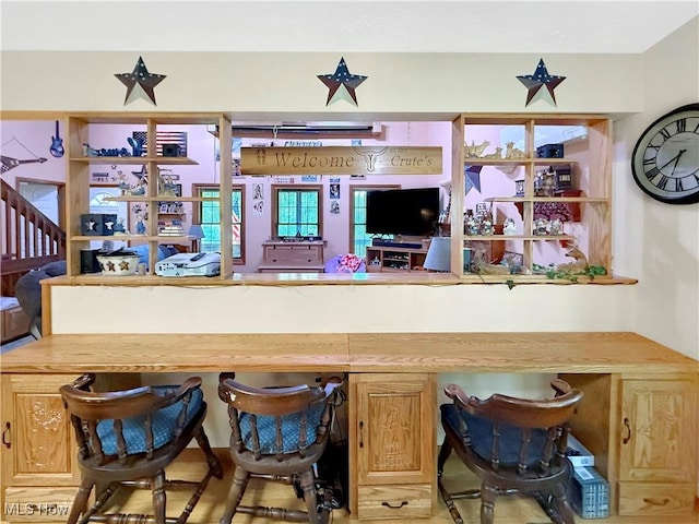 bar with stairway