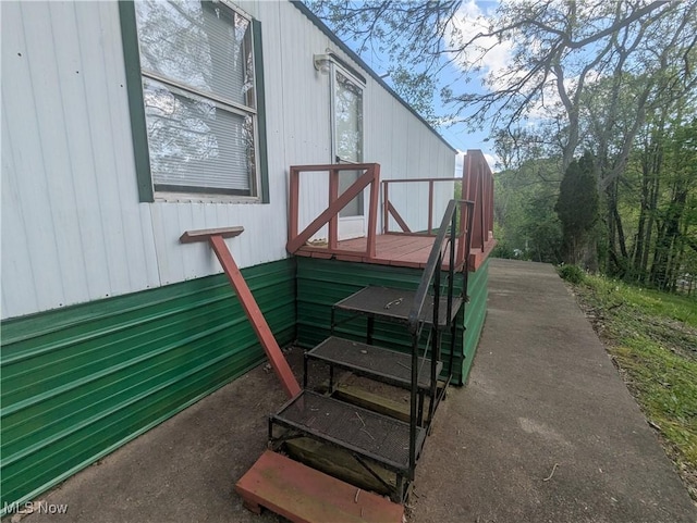 view of stairway